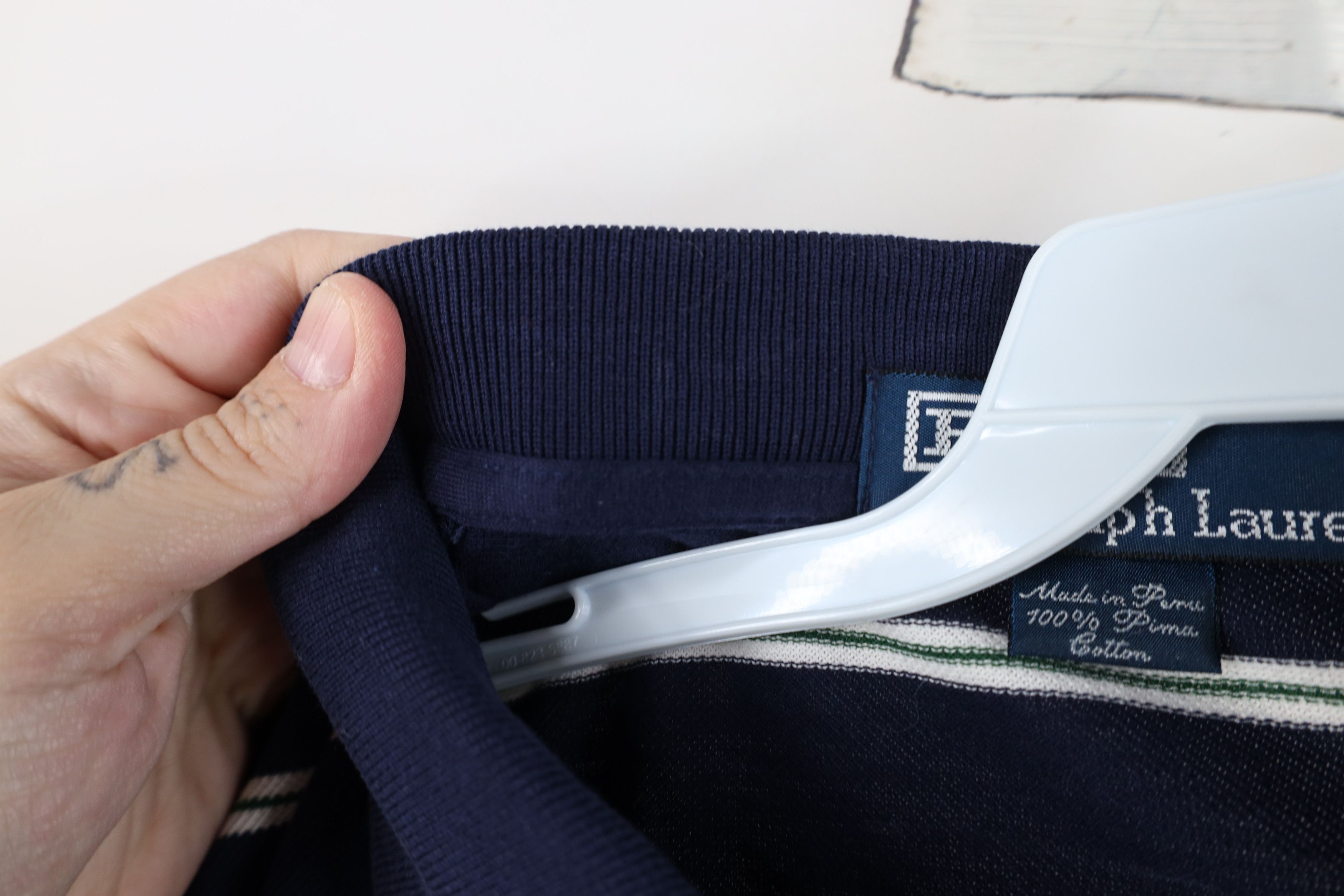 Ralph Lauren Vintage 90s Ralph Lauren Pima Cotton Long Sleeve Rugby Polo Size US M / EU 48-50 / 2 - 9 Thumbnail