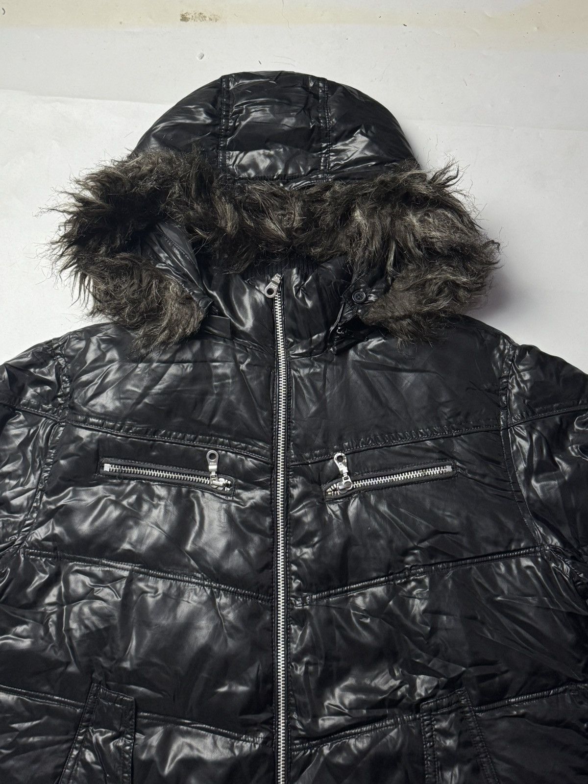 GOSTAR DE FUGA Faux Fur Removeable Puffer Jacket Journal Report Size US L / EU 52-54 / 3 - 3 Thumbnail