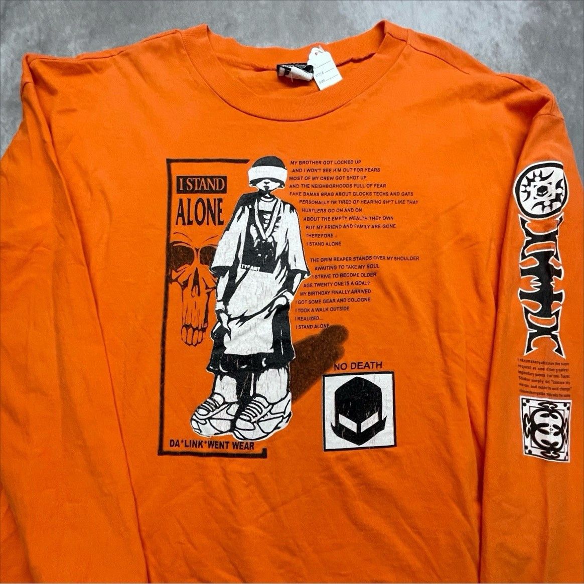 Other RARE Vtg 90s DaLinkWent Wear I Stand Alone Longsleeve T Tupa Size US XL / EU 56 / 4 - 1 Thumbnail