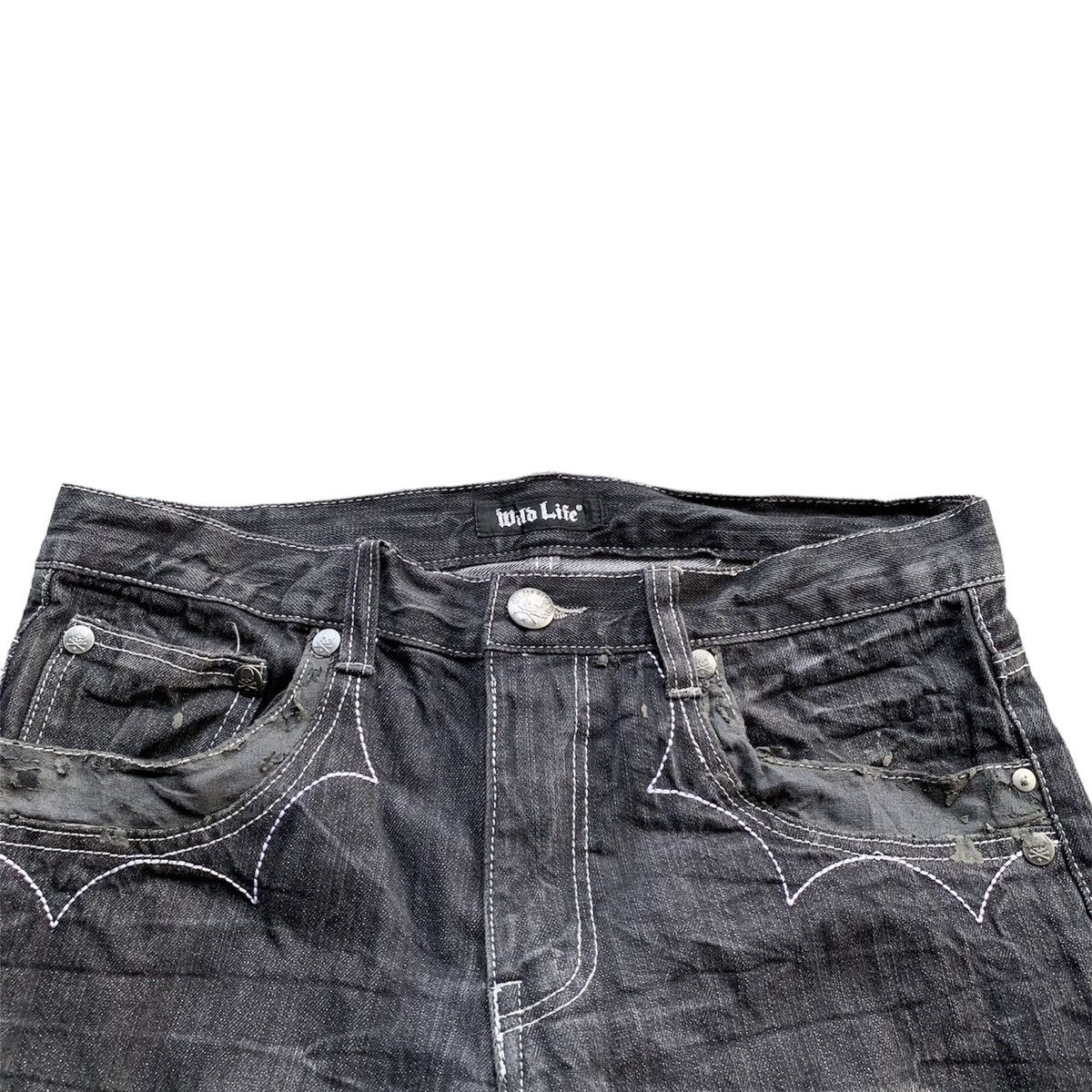 If Six Was Nine × Japanese Brand × Le Grande Bleu (L.G.B.) Wild life skull flare denim Size US 34 / EU 50 - 5 Thumbnail