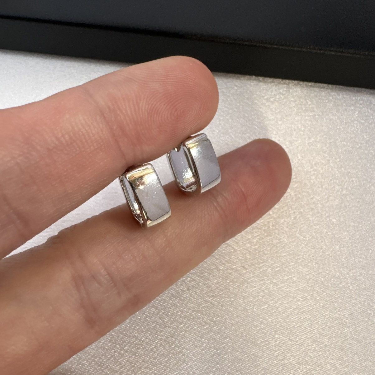Other Geometric Square Small Hoop Earrings for Men Women Size ONE SIZE - 5 Thumbnail