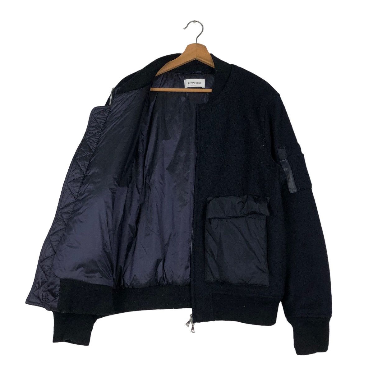 Japanese Brand 📌VINTAGE BOMBER JACKET BIG POCKET GLOBAL WORK JAPAN Size US XL / EU 56 / 4 - 3 Thumbnail