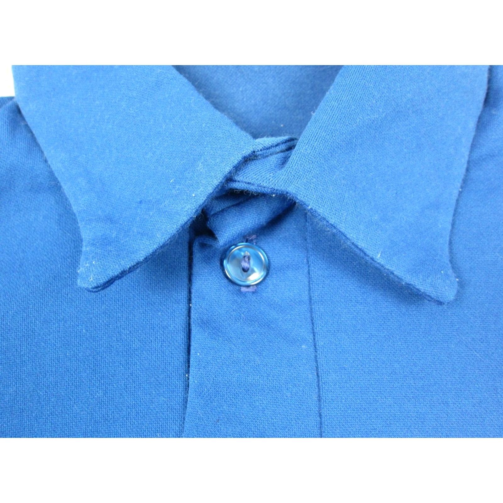 Vintage Powers Polo Shirt Mens M Blue Vintage 60s 70s Golf Made in USA Short Sleeve Collared Leather? Size US M / EU 48-50 / 2 - 6 Thumbnail