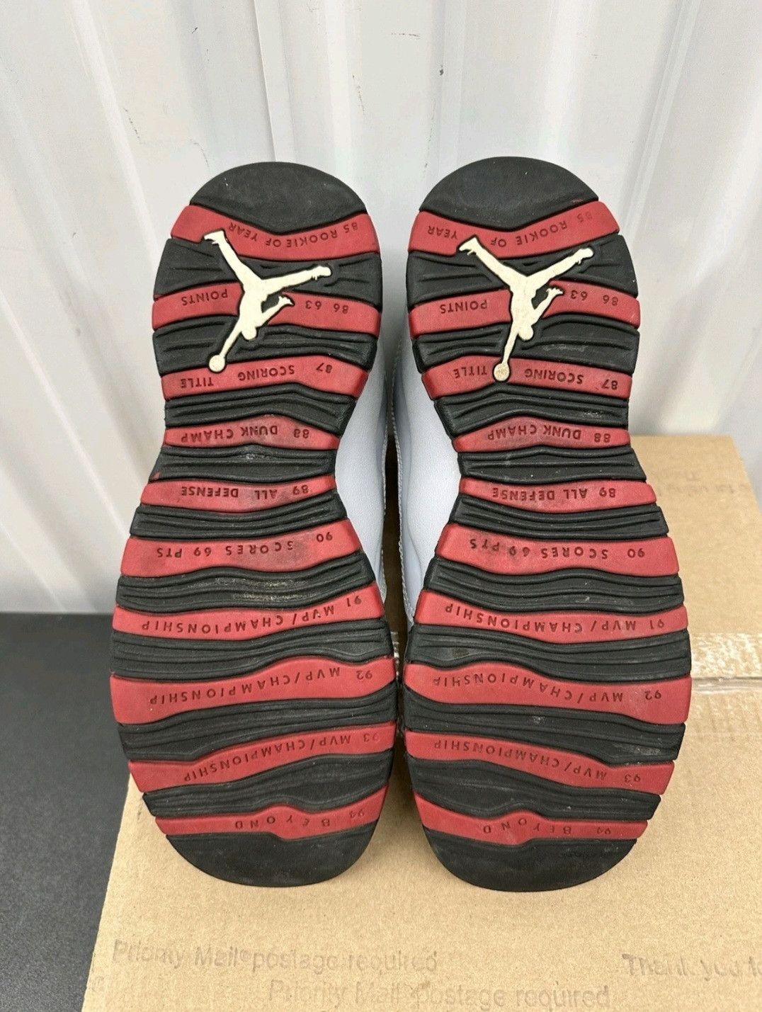 Jordan Brand Nike Air Jordan Retro 10 GG Legion Red 487211009 Size 7Y Size US 7 / EU 40 - 6 Thumbnail