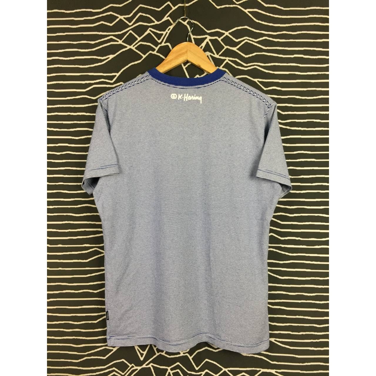 Keith Haring × Uniqlo Keith Haring D.J. David Morales Pop Art Striped Uniqlo Tee Size US M / EU 48-50 / 2 - 6 Thumbnail