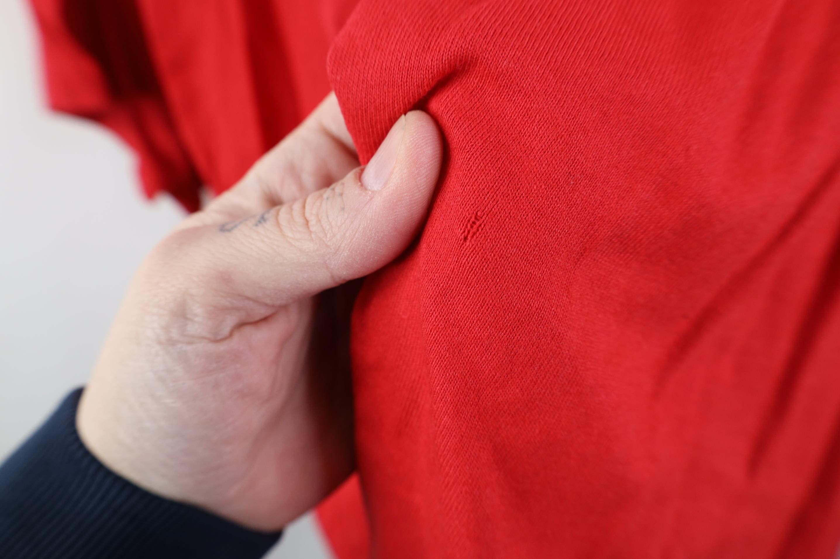 Hanes Vintage 90s Y2K Hanes Blank Pocket T-Shirt Red Cotton Size US XXL / EU 58 / 5 - 11 Thumbnail
