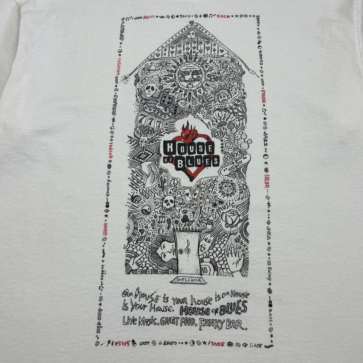 Vintage 1990s House of Blues Chicago Size US L / EU 52-54 / 3 - 10 Thumbnail