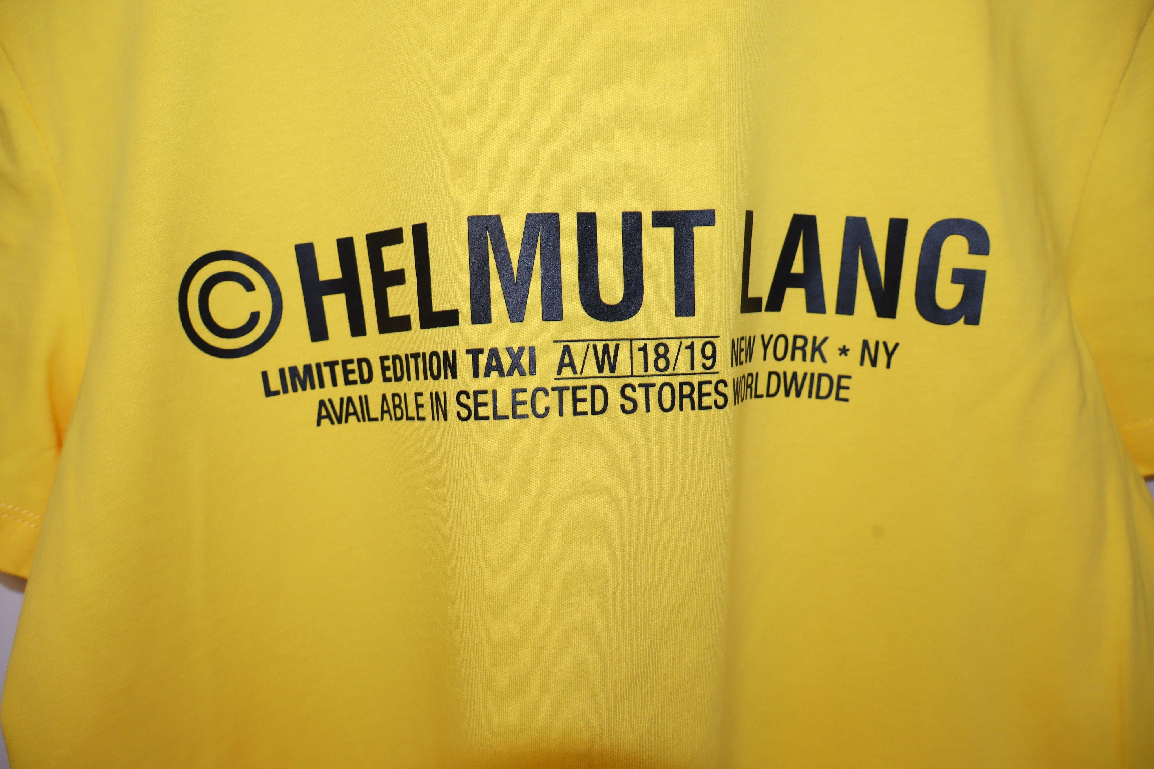 Helmut Lang Yellow taxi t-shirt Size US M / EU 48-50 / 2 - 7 Thumbnail