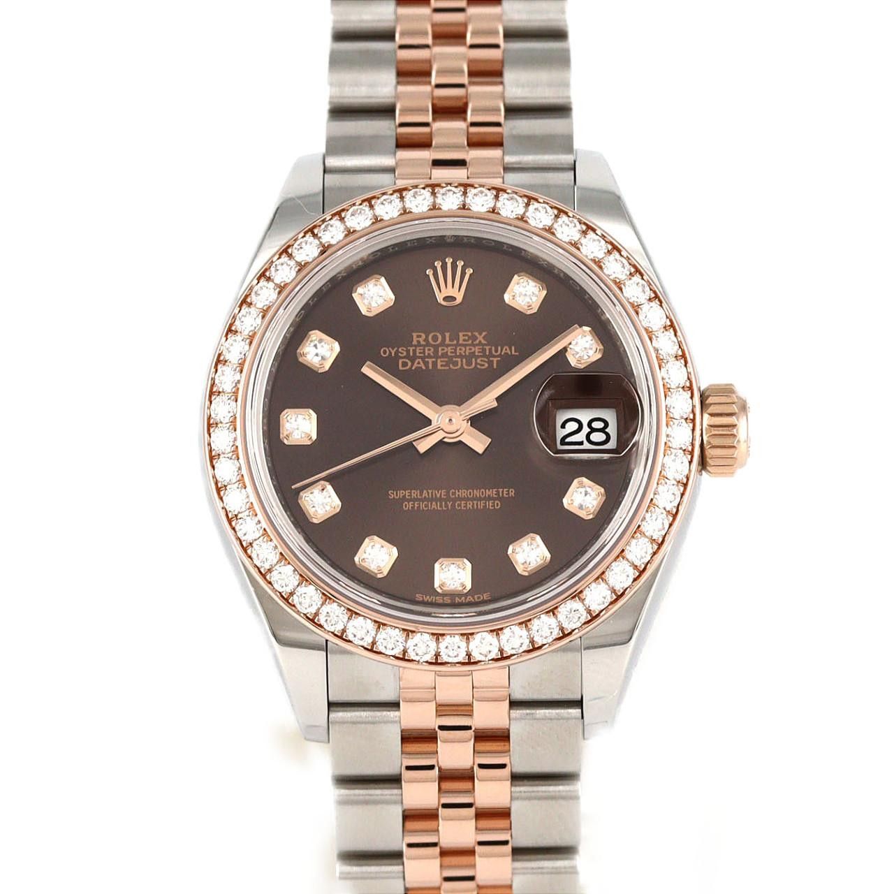 Rolex Rolex Rolex Datejust Stainless Steel Pink Gold Automatic Precious Metal Automatic 279381RBR DUTY FREE for USA Size ONE SIZE - 1 Thumbnail