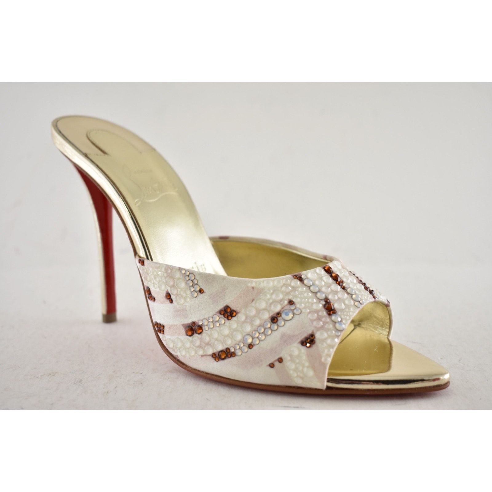 Christian Louboutin Christian Louboutin Miss Z Mule Gaagal Strass 100 Pump 39 Size US 9 / IT 39 - 8 Thumbnail