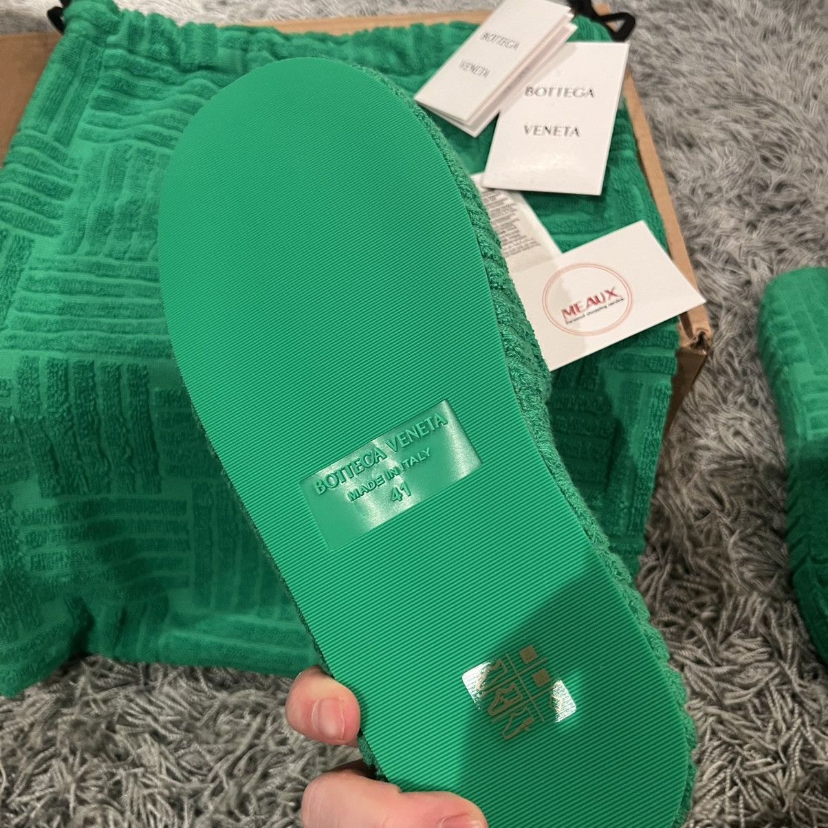 Bottega Veneta Bottega Veneta sponge slides green size 41 brand new logo Size US 8 / EU 41 - 5 Thumbnail
