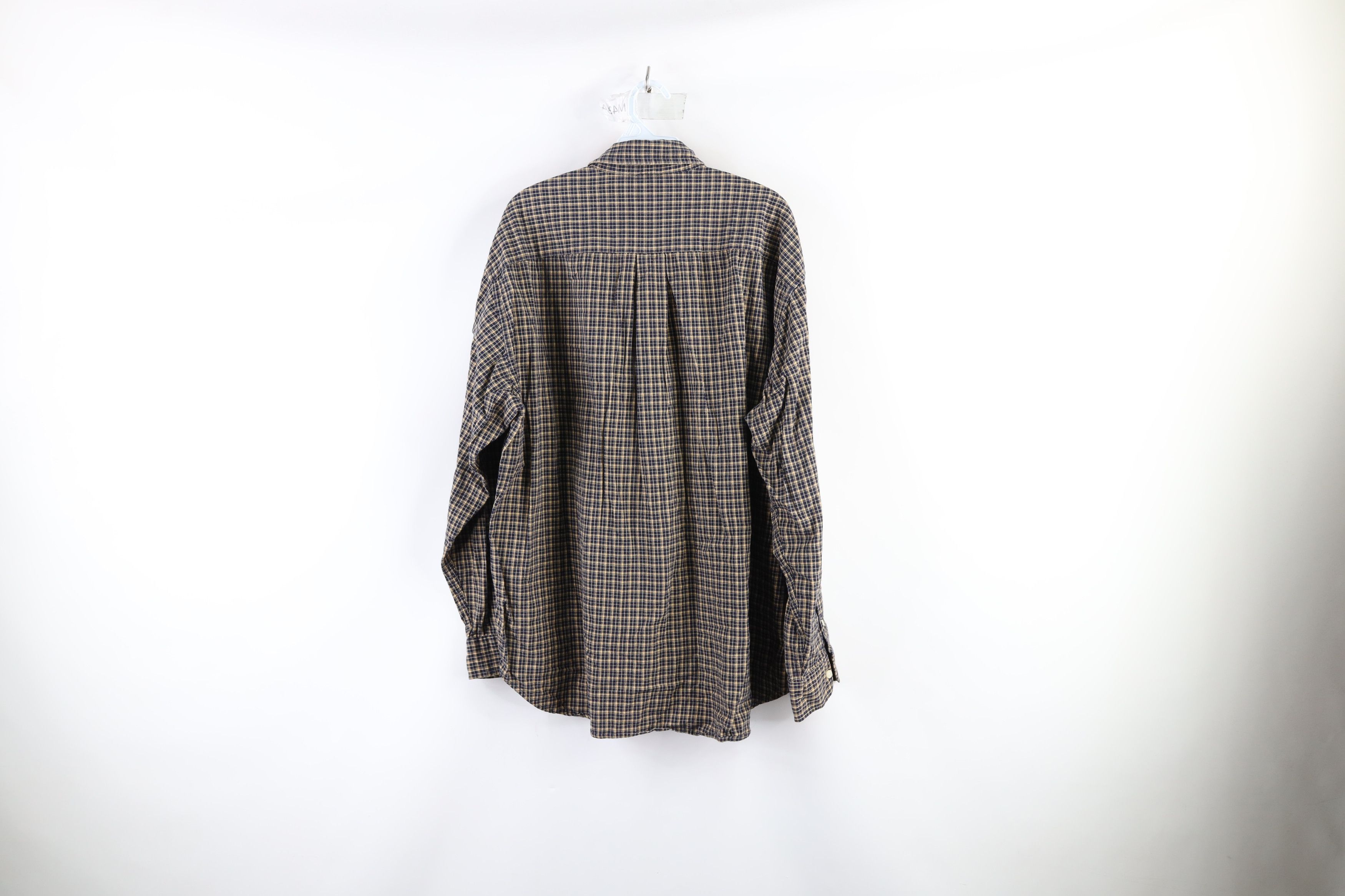 J.Crew × Vintage Vintage 90s J Crew Flannel Button Shirt Plaid Cotton Size US XL / EU 56 / 4 - 5 Thumbnail