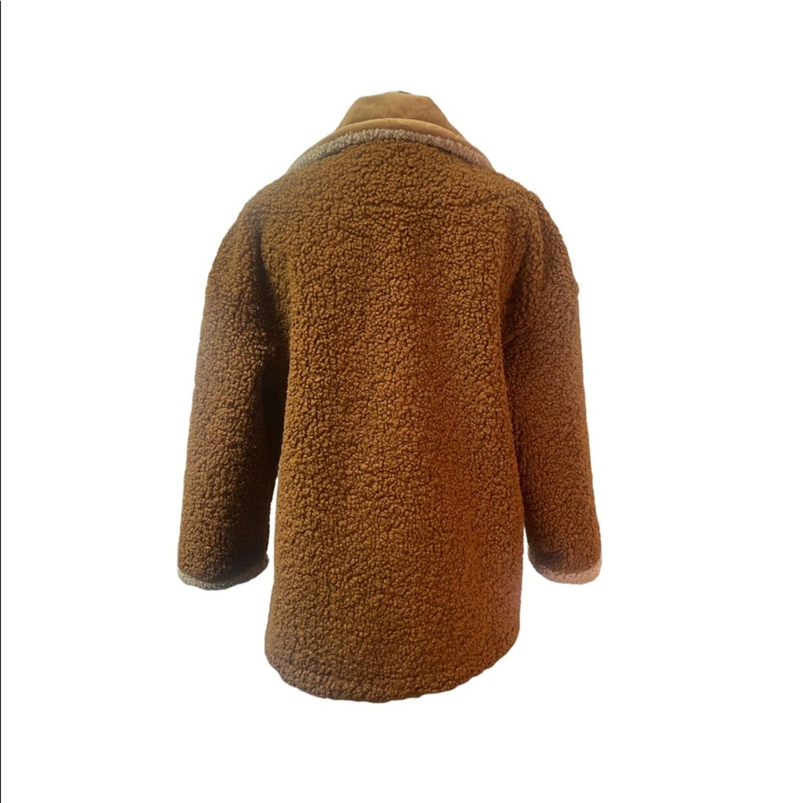 Other 310 MOOD Biker Teddy Biker Jacket Small Women Brown Yellow S Size S / US 4 / IT 40 - 4 Thumbnail