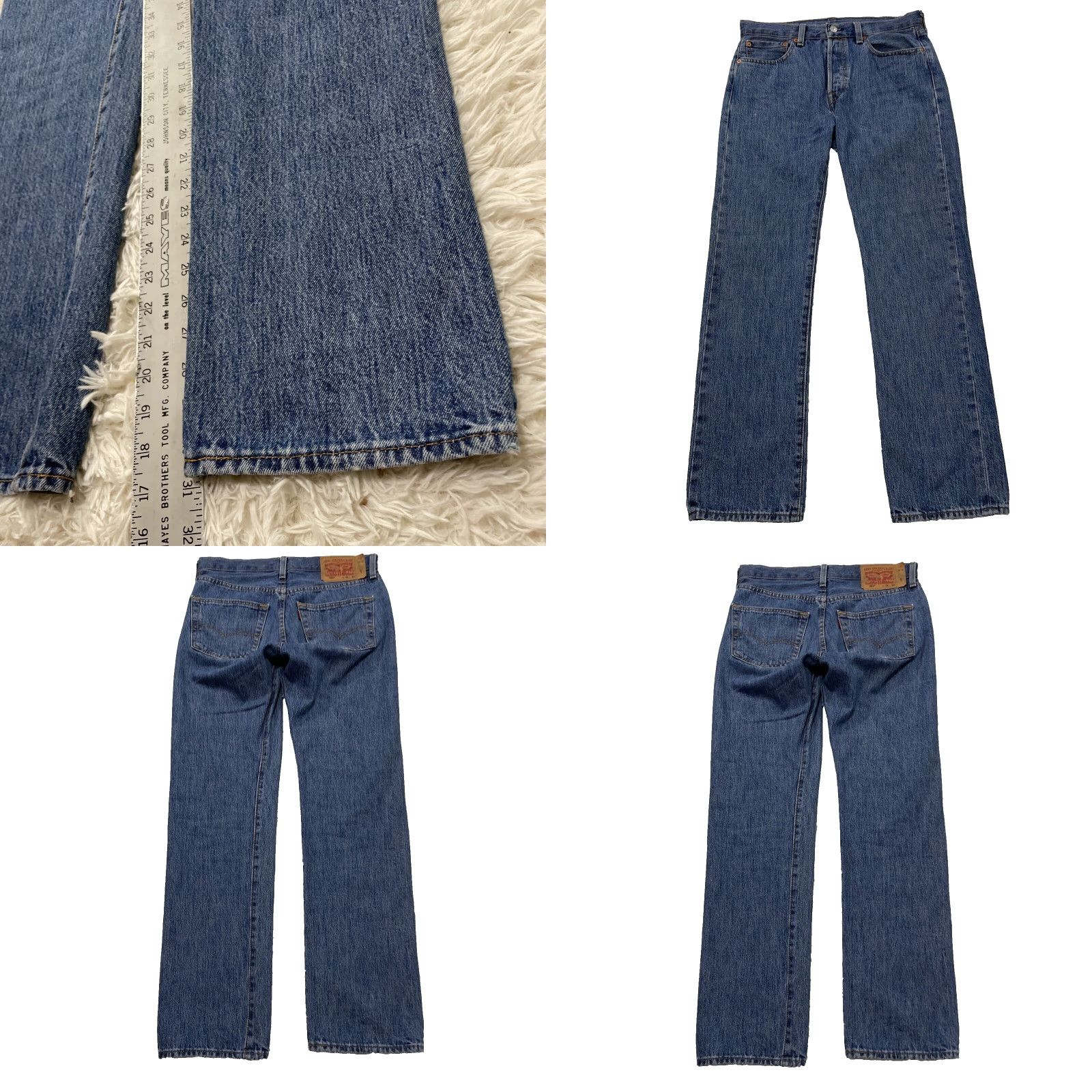 Levi's VINTAGE Levi's 501xx Jeans Mens 31x32 Blue Straight Button Fly 2000's Levis 501 xx Denim Size US 31 - 8 Thumbnail