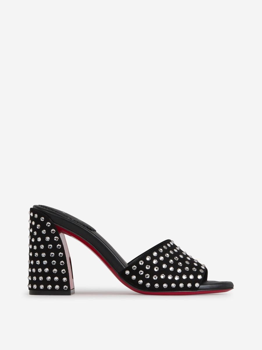 Christian Louboutin o1w1db10325 Mules in Black Size US 11 / IT 41 - 1 Thumbnail
