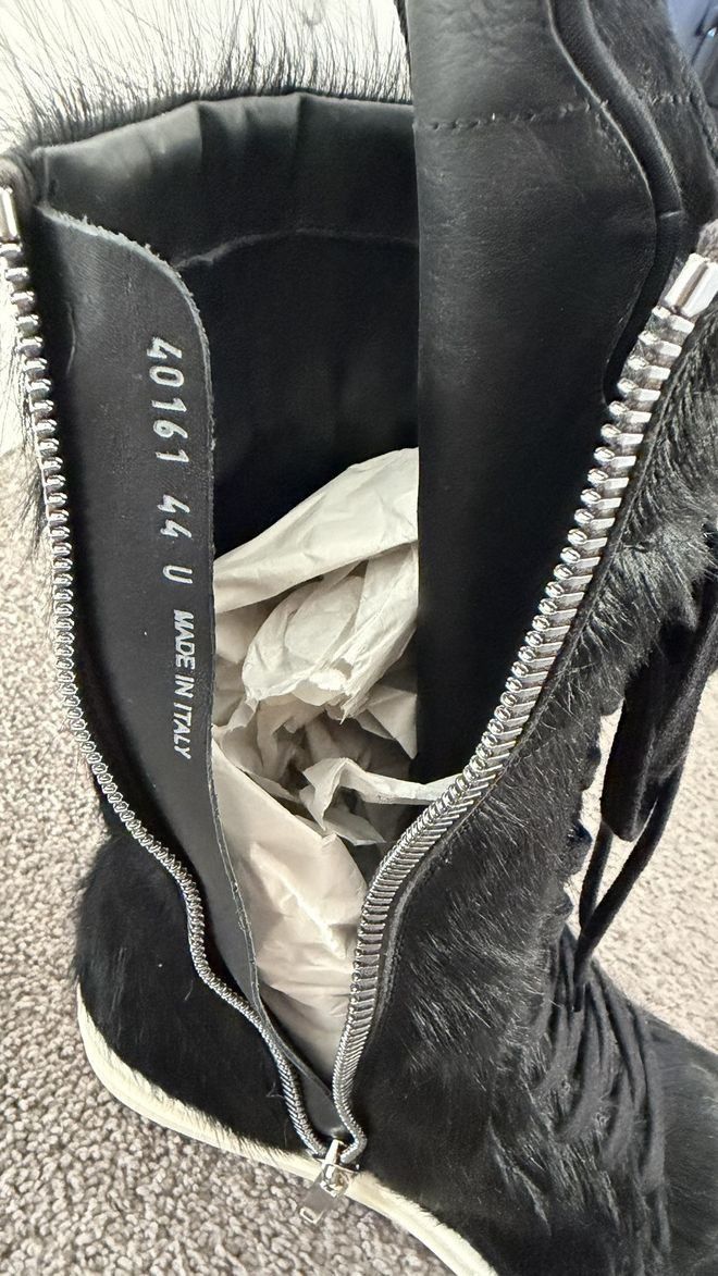 Rick Owens Cargobaskets Pony Hair Size US 11 / EU 44 - 9 Thumbnail