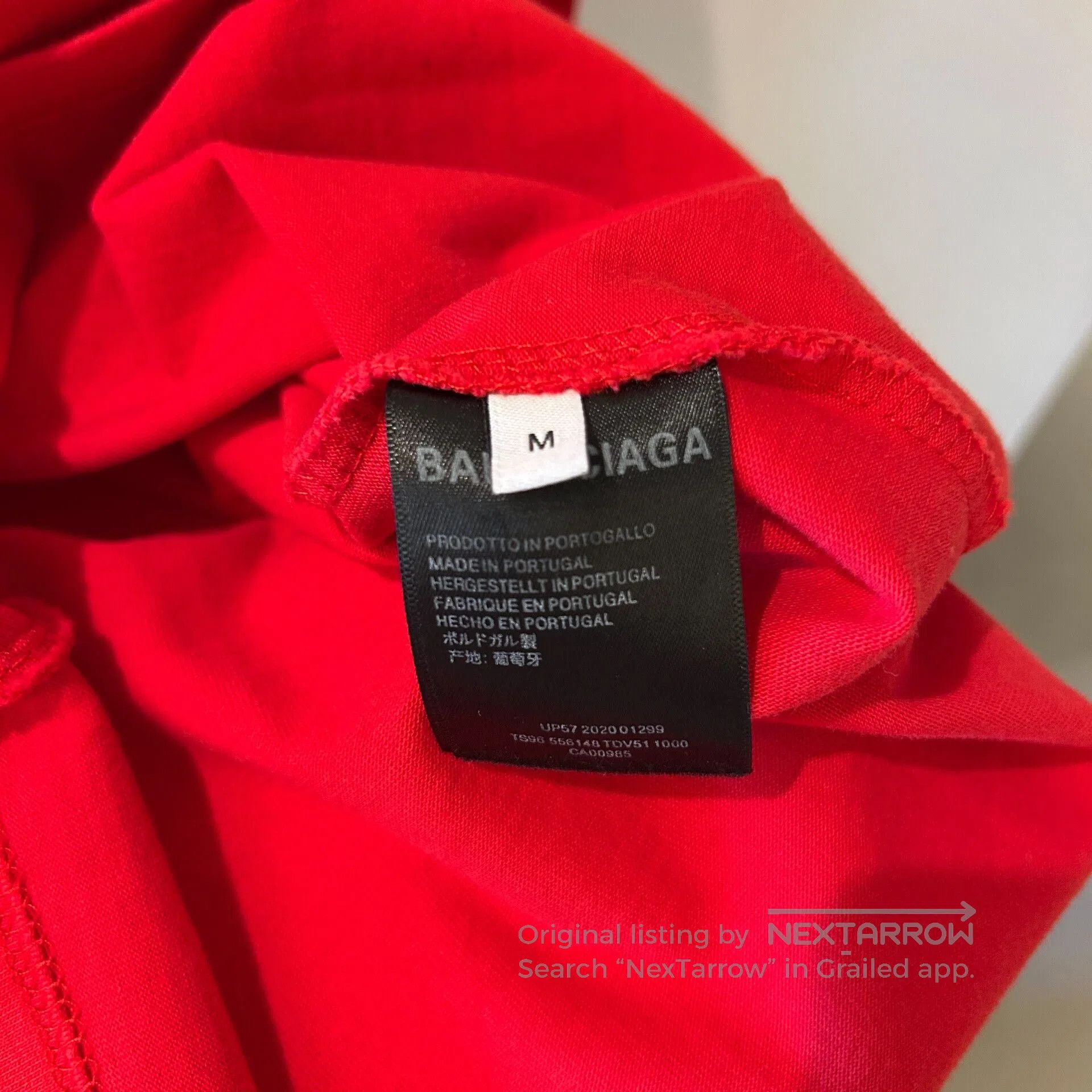 Balenciaga balenciaga red logo short sleeve t. Size US M / EU 48-50 / 2 - 7 Thumbnail