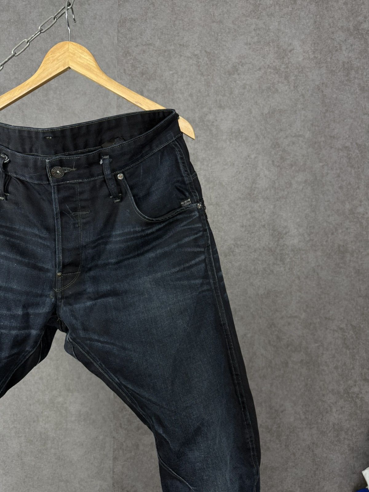 G-Star G Star Raw asymmetric designer jeans Size US 36 / EU 52 - 2 Thumbnail