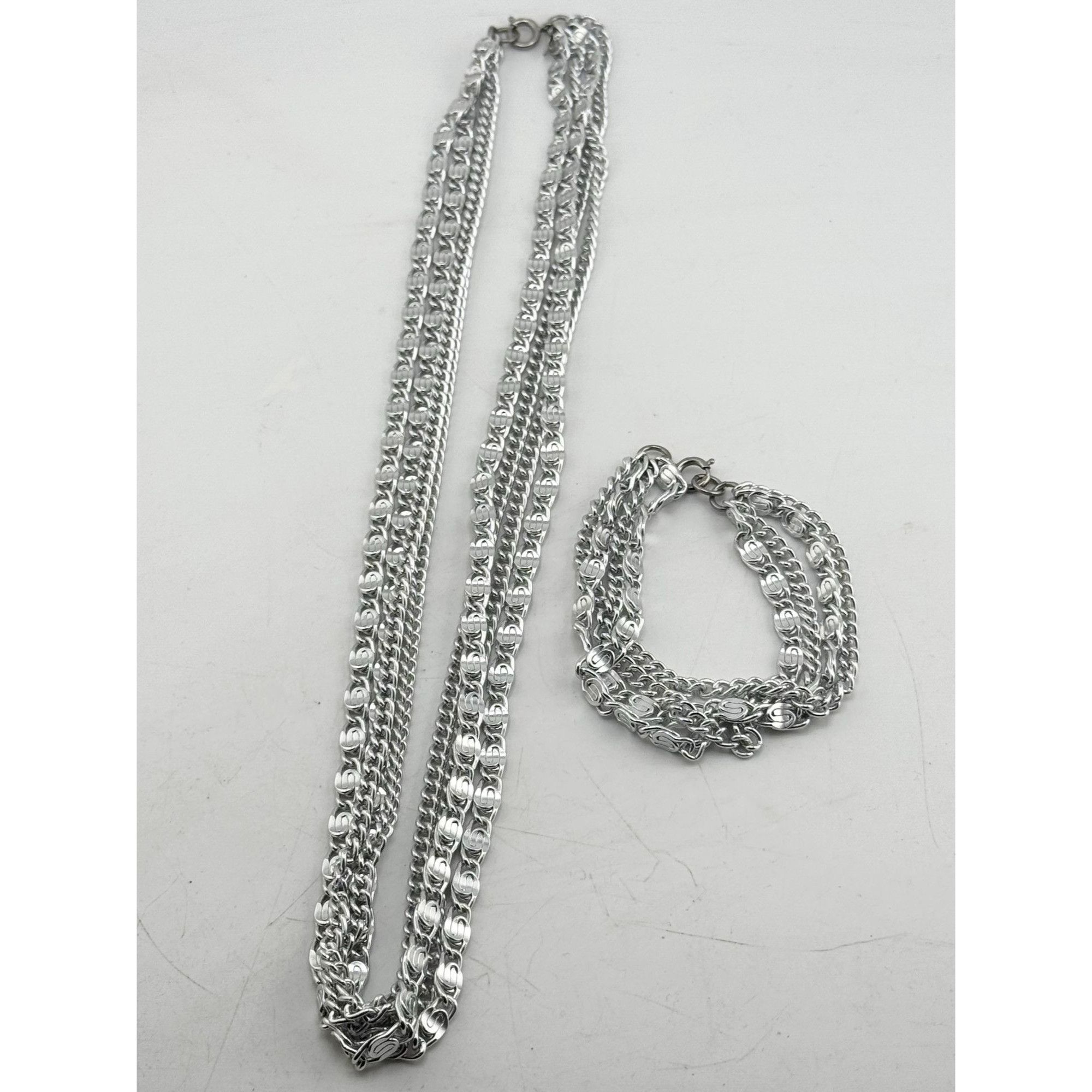 Vintage Vintage Sarah Coventry silver tone multi chain necklace & br Size ONE SIZE - 3 Thumbnail