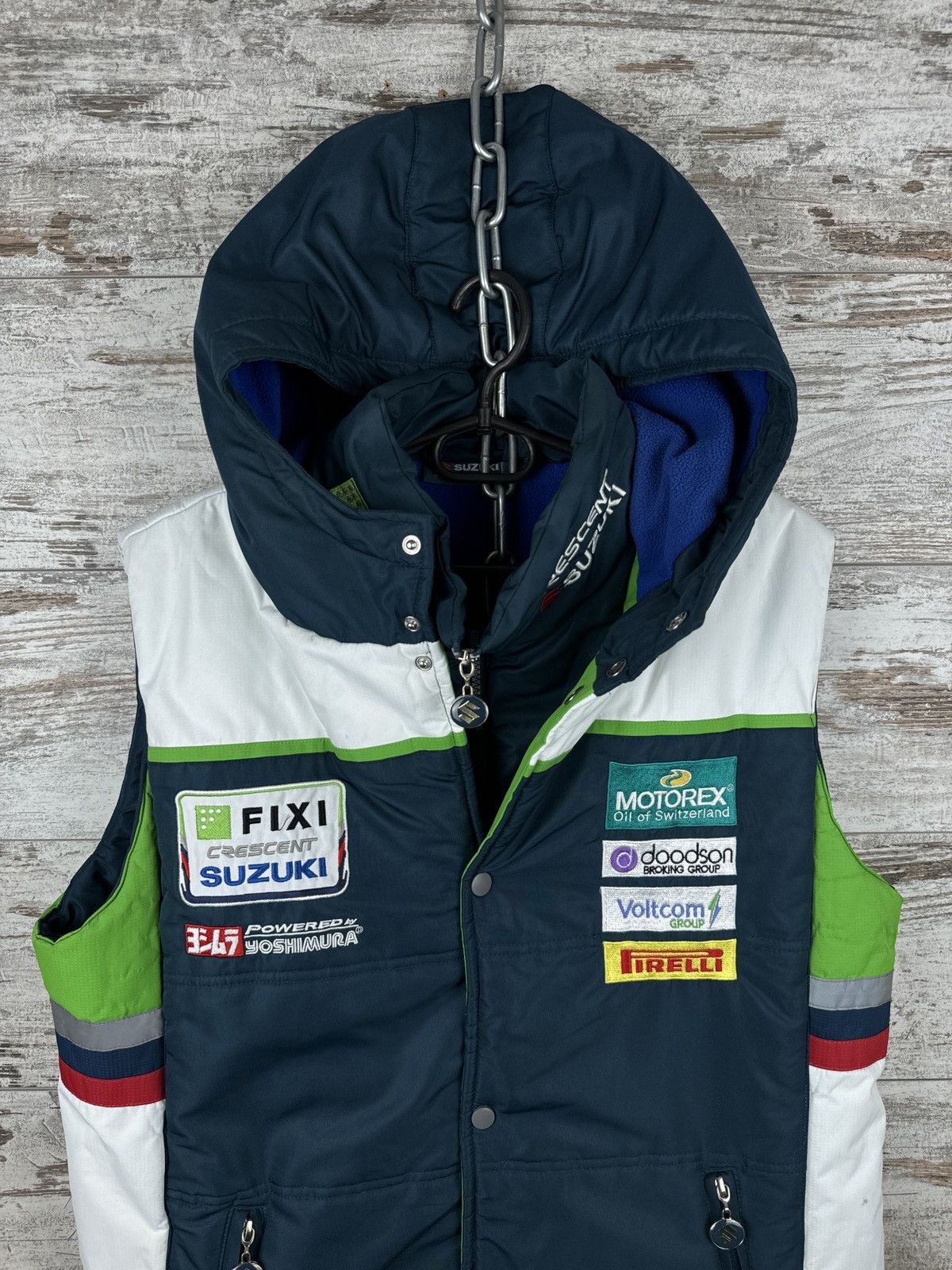 Vintage Mens Vintage Suzuki racing vest firelli formula 1 rare Size US XL / EU 56 / 4 - 4 Thumbnail