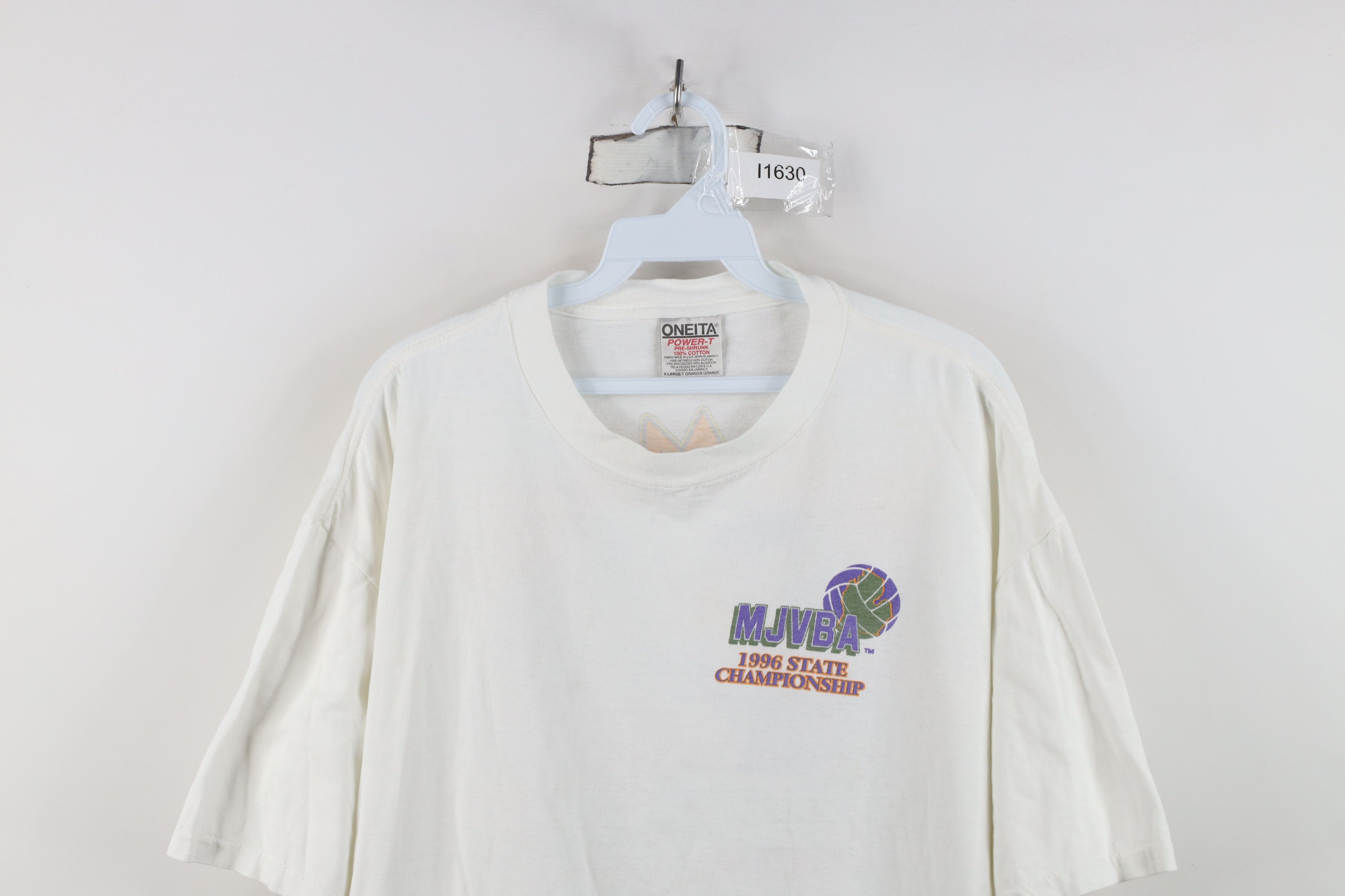 Vintage Vintage 90s Michigan State Championship Volleyball T-Shirt Size US XL / EU 56 / 4 - 2 Thumbnail