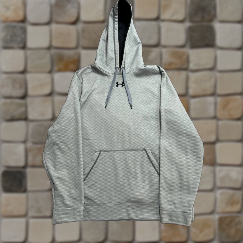 Under Armour Under Armour Hoodie Mens Large Gray Fleece Lined Loose Fit Wrinkle Resistant Size US L / EU 52-54 / 3 - 1 Thumbnail