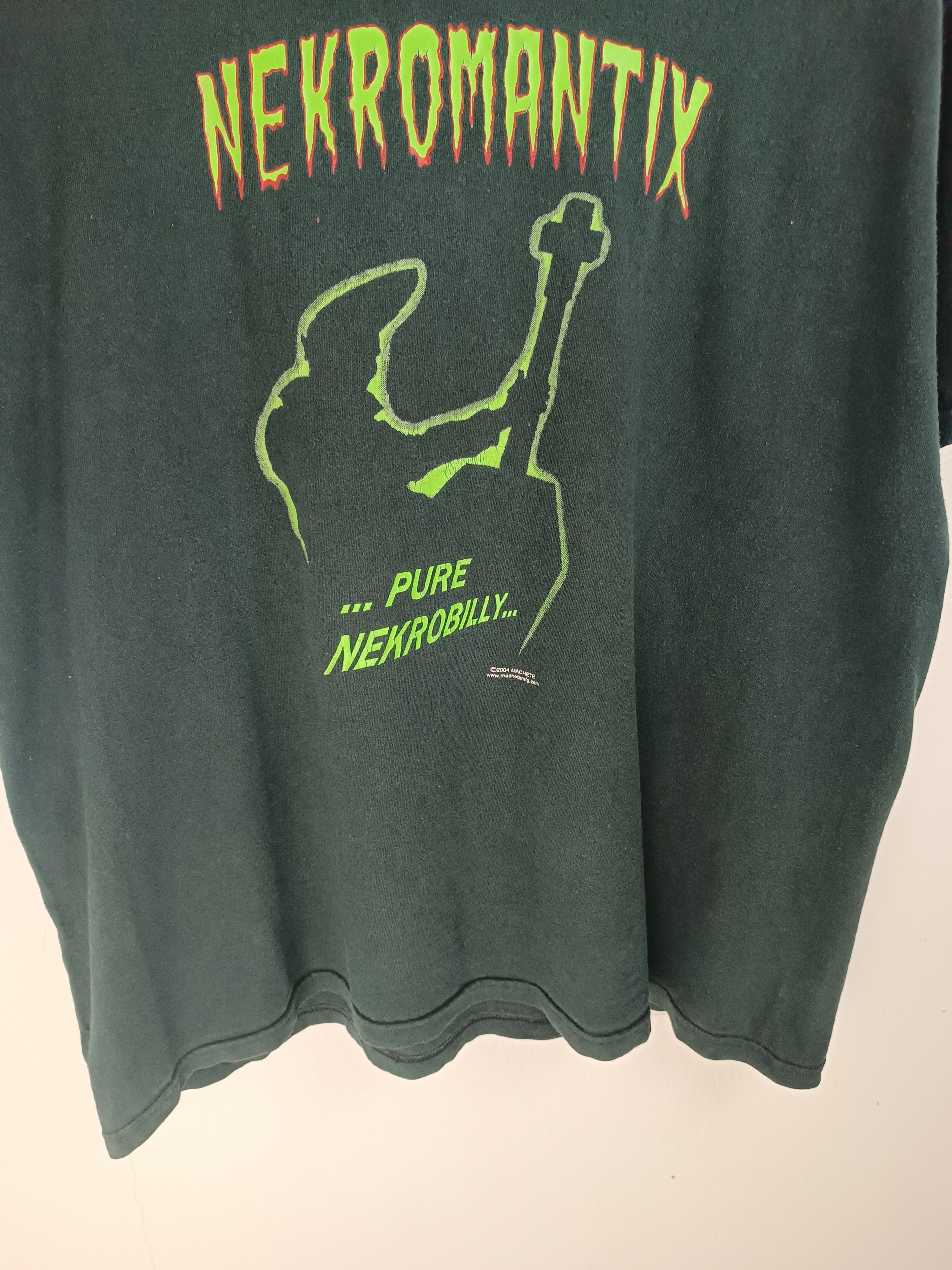 Band Tees THRASHED FADED VINTAGE '04 NEKROMANTIX 'PURE NECROBILLY' afi Size US XL / EU 56 / 4 - 8 Thumbnail