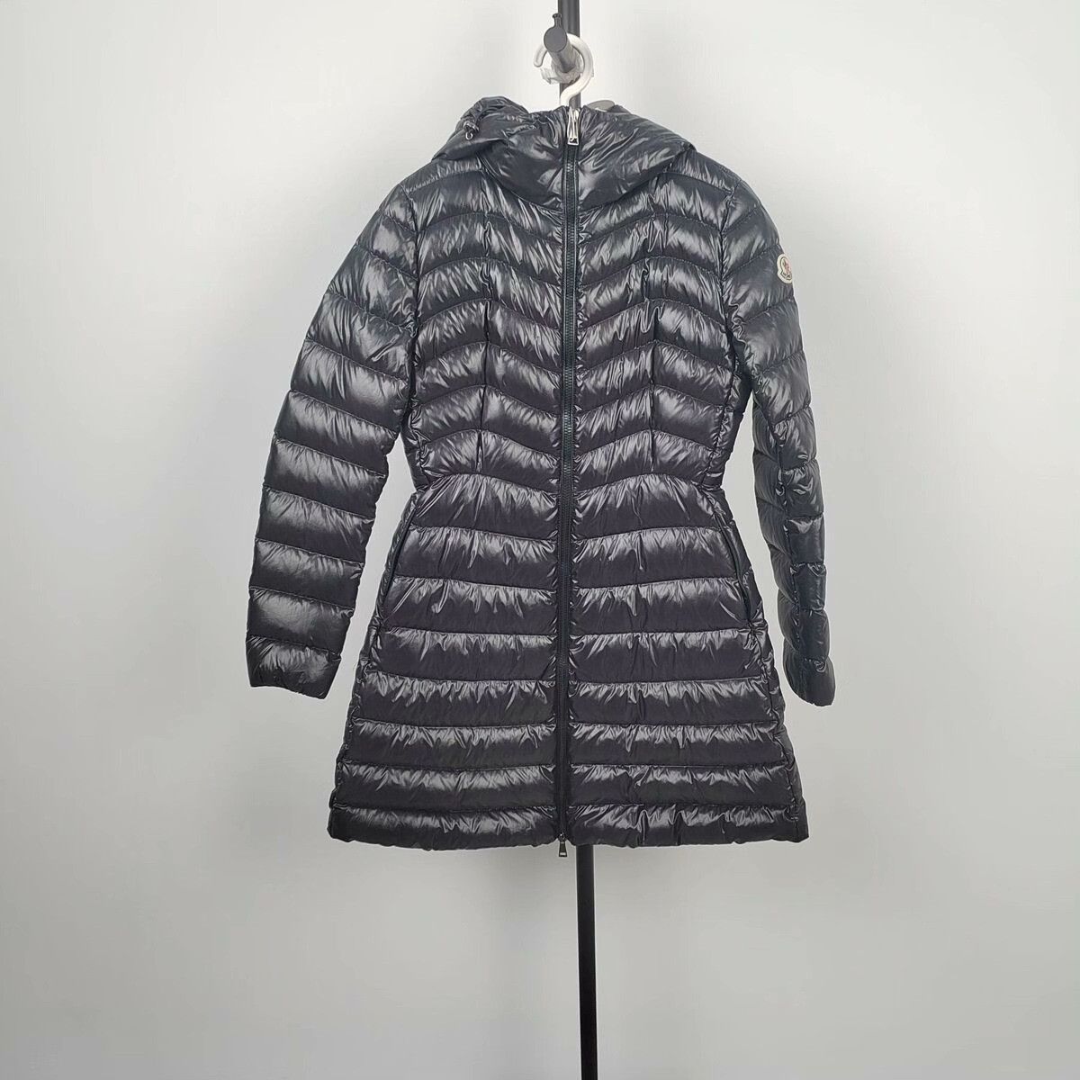 Moncler Moncler Down Long Black Down Jacket S Women Size S / US 4 / IT 40 - 1 Thumbnail