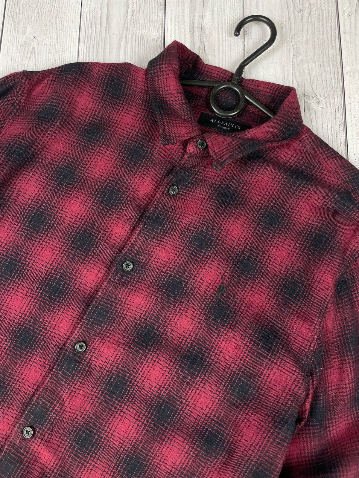 Allsaints Vintage Allsaints plaid shirt size XL Size US XL / EU 56 / 4 - 2 Thumbnail