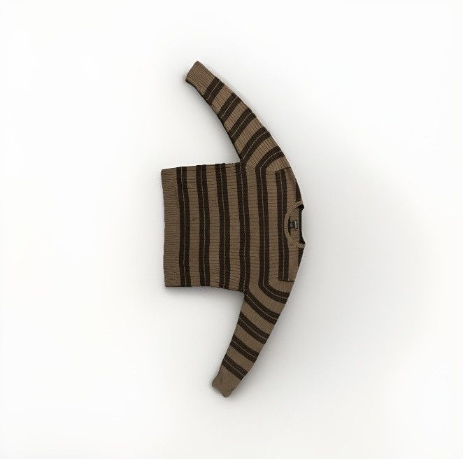 St. Johns Bay St. John’s Bay XL Brown Stripe Knit Sweater Size US XL / EU 56 / 4 - 1 Thumbnail