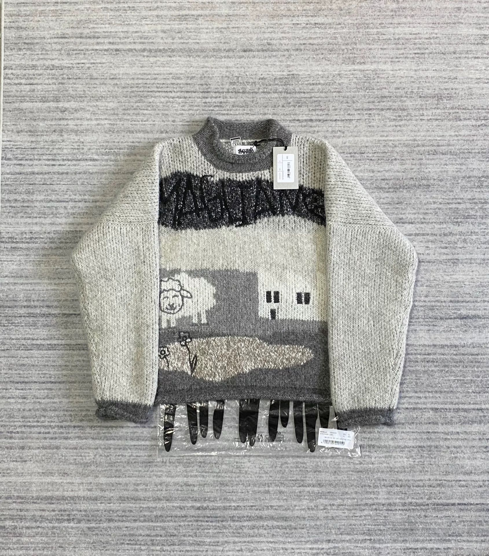 Magliano oversized gray knit sweater with sheep design Size XXS / US 00 / IT 34 - 1 Thumbnail