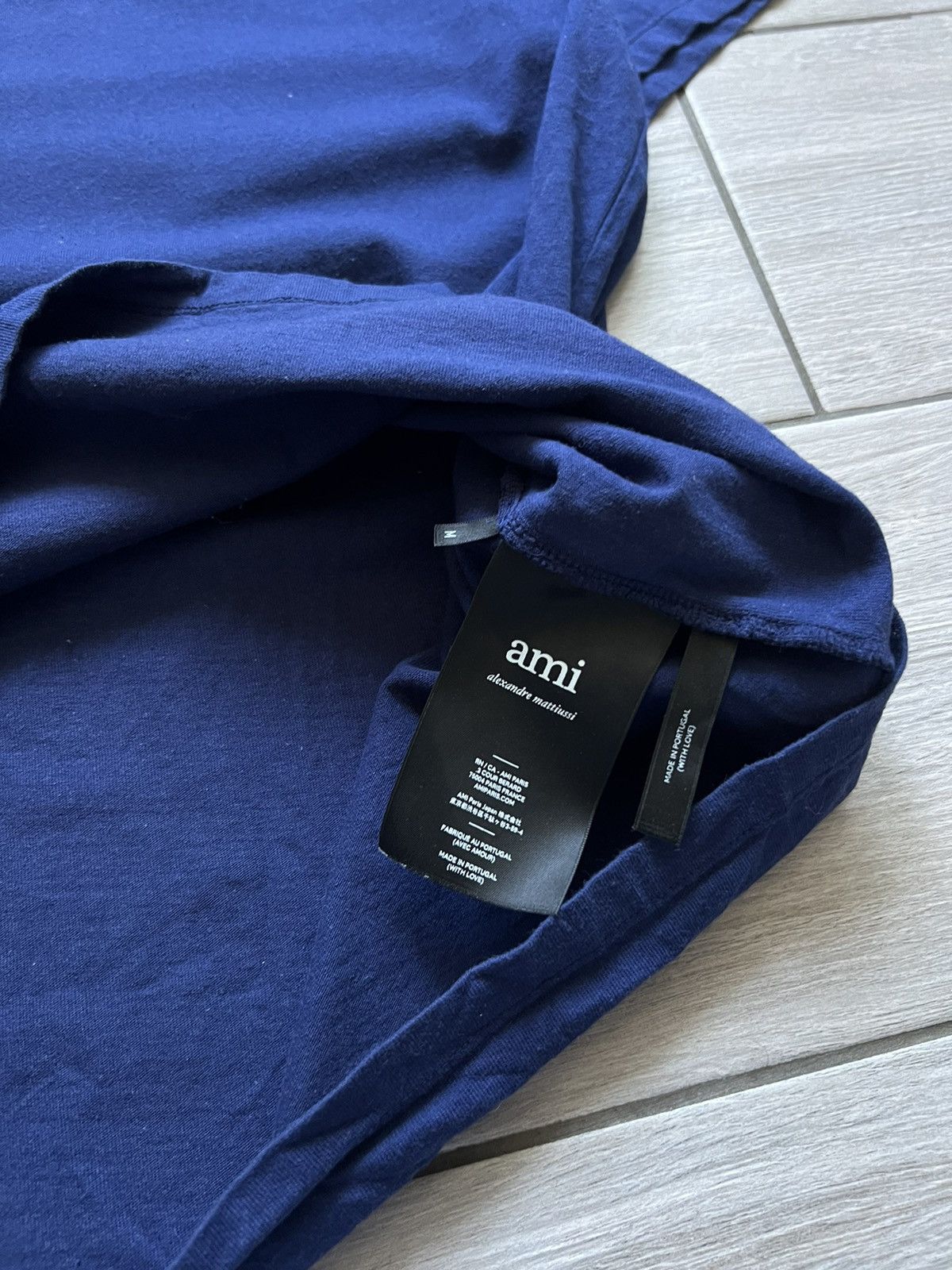 AMI Ami Family Center Logo Luxury T-Shirt Size US M / EU 48-50 / 2 - 9 Thumbnail