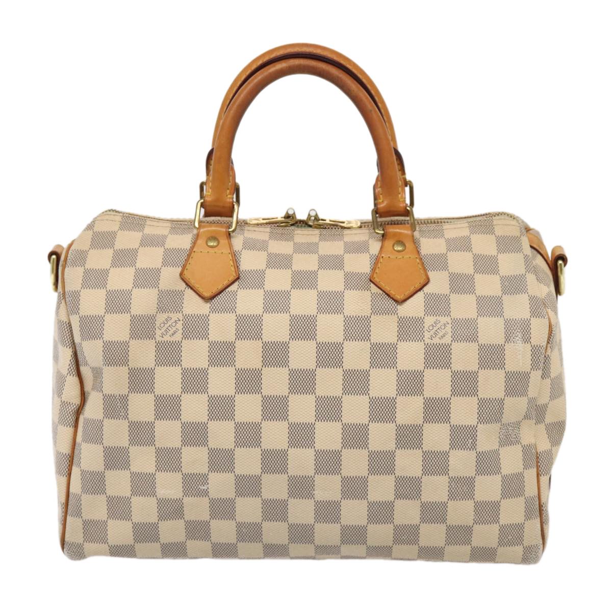 Louis Vuitton Speedy Bandoulière 30 White Canvas Handbag (Pre-Owned) Size ONE SIZE - 1 Thumbnail