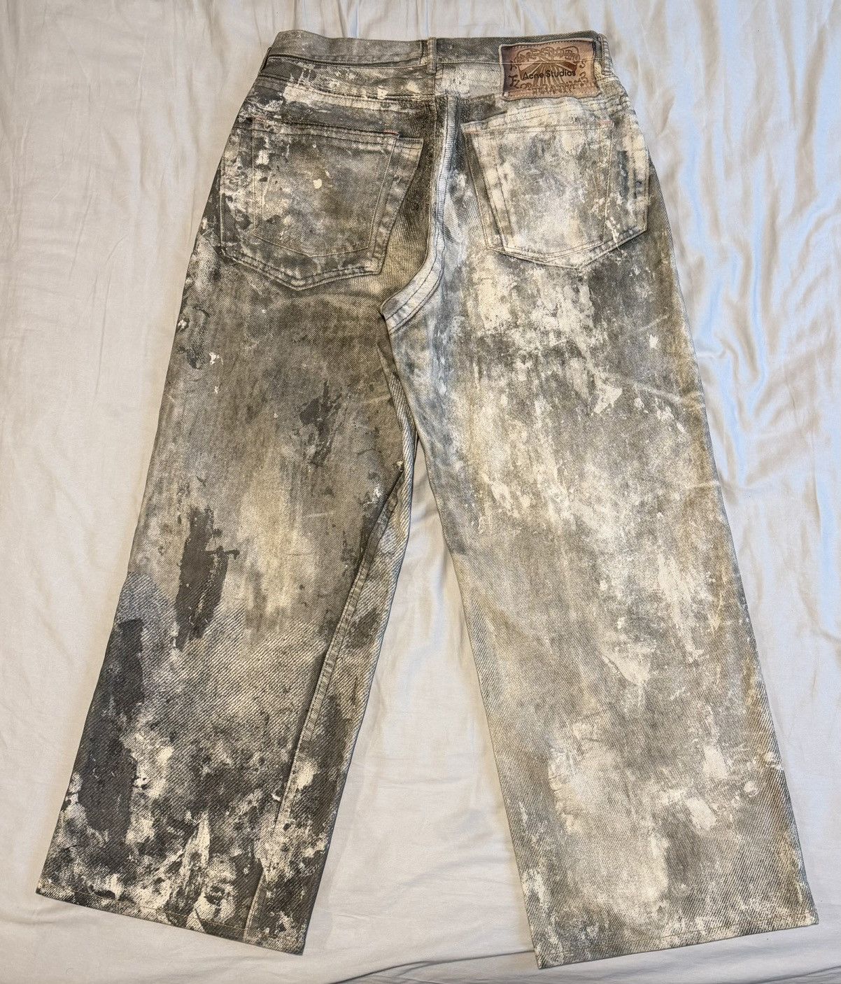 Acne Studios Acne Studios 1981 Cold Grey Trompe L'Oeil Jeans Size US 34 / EU 50 - 2 Thumbnail