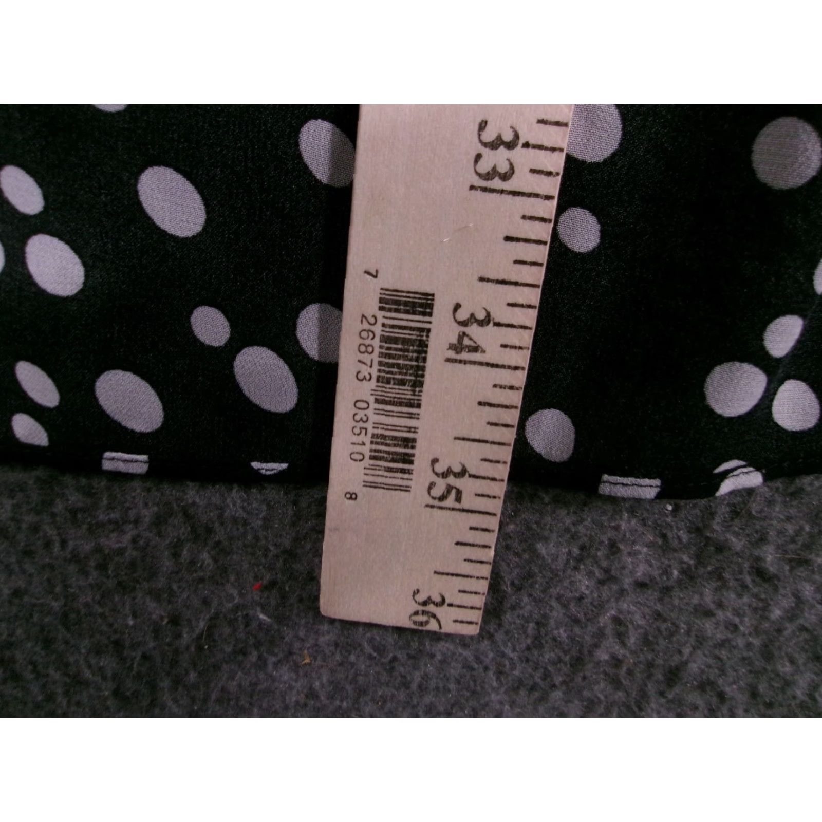 Vintage Chicos Blouse Womens S Black White Polka Dot Tunic 3/4 Sleeve V-Neck Hi-Lo Hem Slim Pullover Dry Clean Only Size S / US 4 / IT 40 - 6 Thumbnail