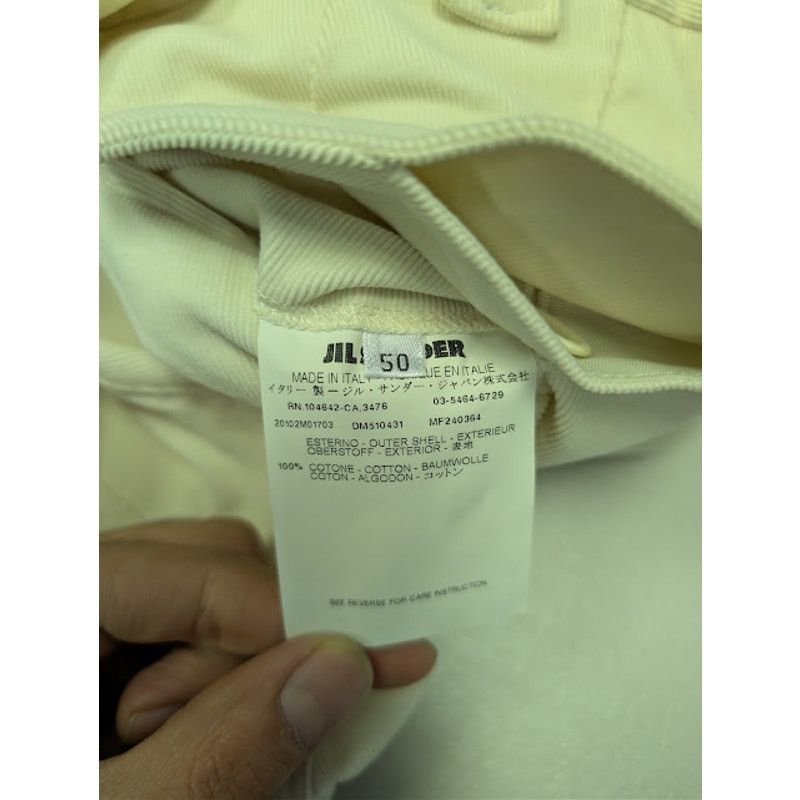 Jil Sander o1rshd1 Slim Fit Chino Pants in Ivory Size US 34 / EU 50 - 19 Thumbnail