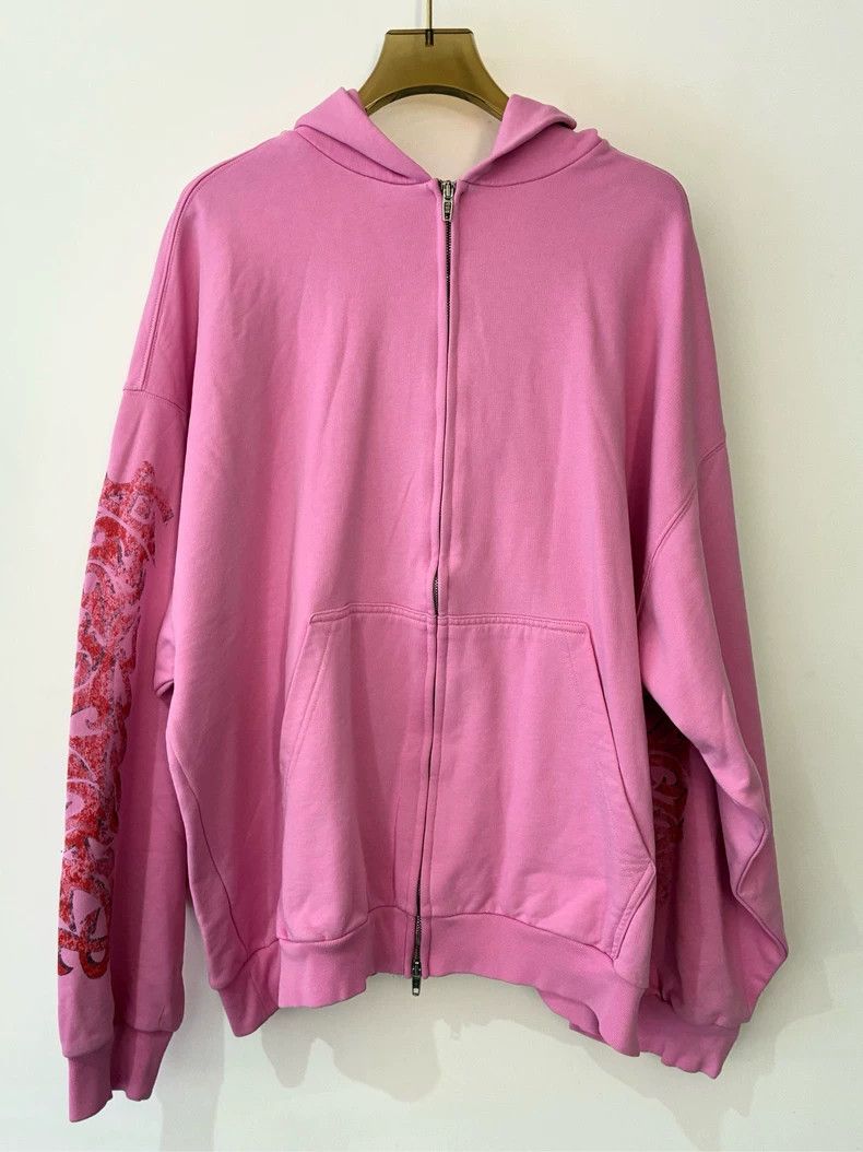 Balenciaga Balenciaga Pink Flame Zip-up Hoodie Size US S / EU 44-46 / 1 - 2 Thumbnail