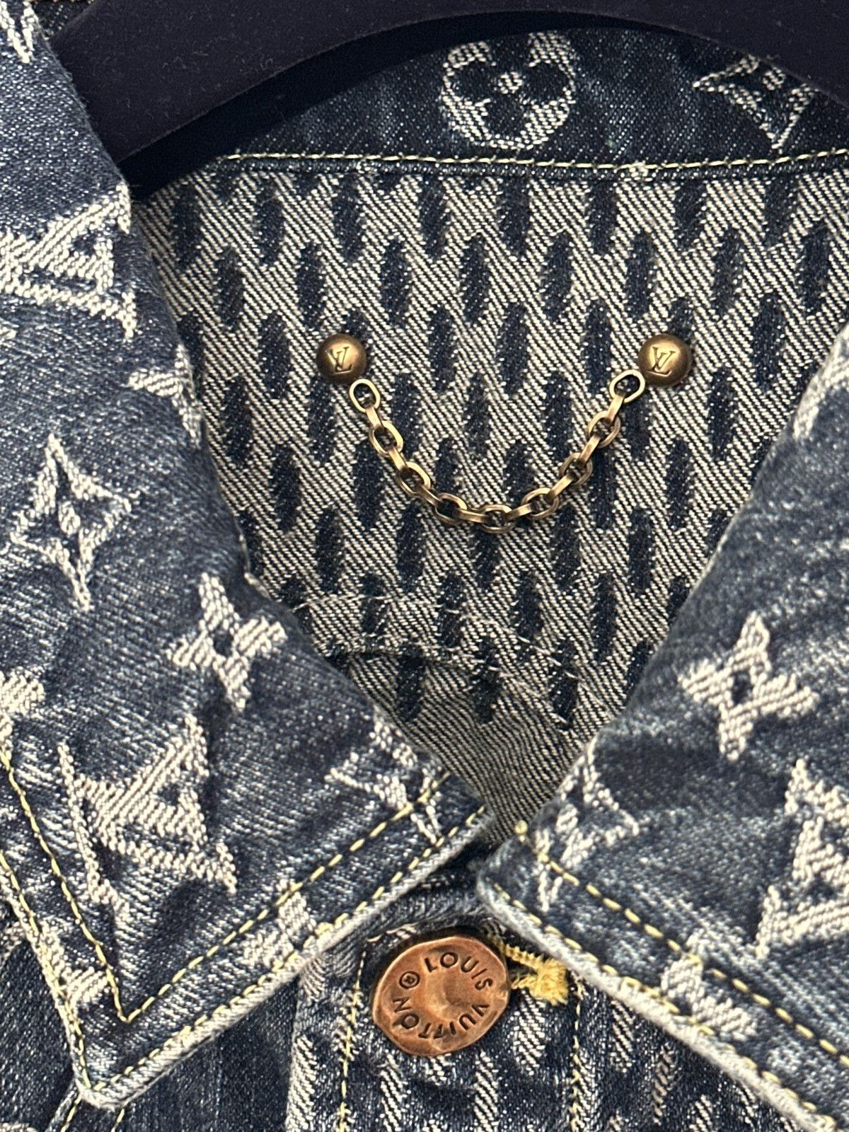 Louis Vuitton LV x Nigo Denim Jacket Size 50 Size US M / EU 48-50 / 2 - 4 Thumbnail