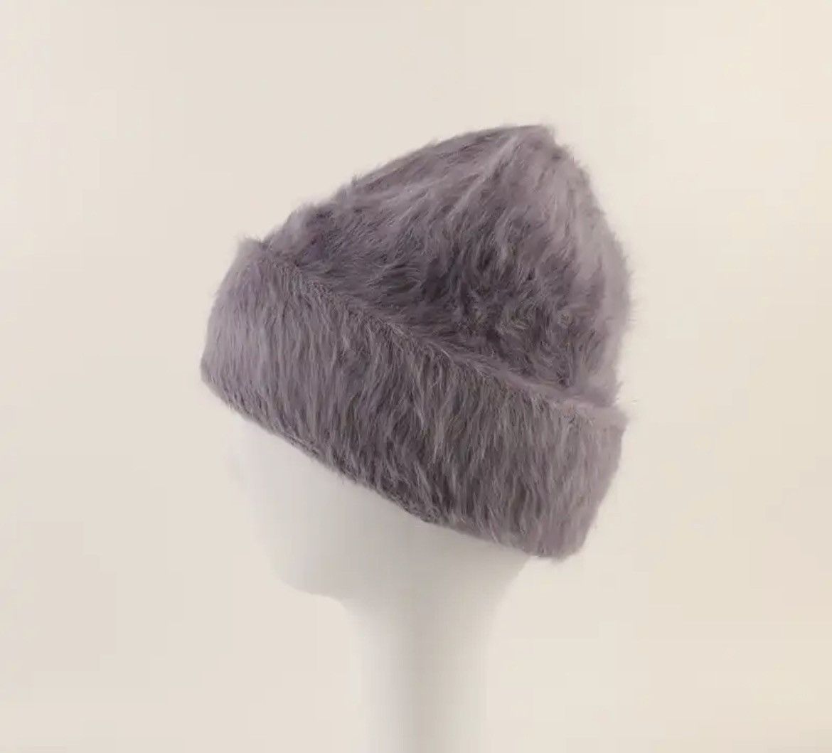 Japanese Brand Fashion Fluffy Rabbit Fur Beanie Hat Size ONE SIZE - 1 Thumbnail