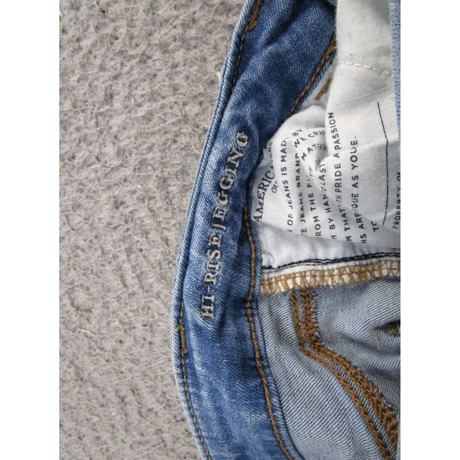 American Eagle Outfitters American Eagle Outfitters Jeans Jegging Distressed Stretch Hi Rise 4 Blue Denim Ladies 5-Pocket Regular Modern Wearable Size 4 Size 27" / US 4 / IT 40 - 4 Thumbnail