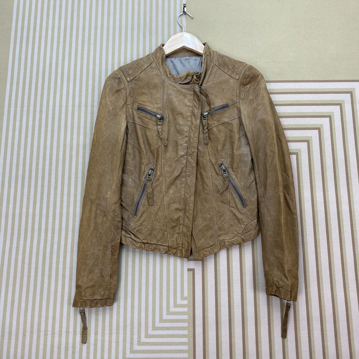 Japanese Brand 🫶Vintage Lamb Leather Biker Jacket Size M / US 6-8 / IT 42-44 - 1 Thumbnail