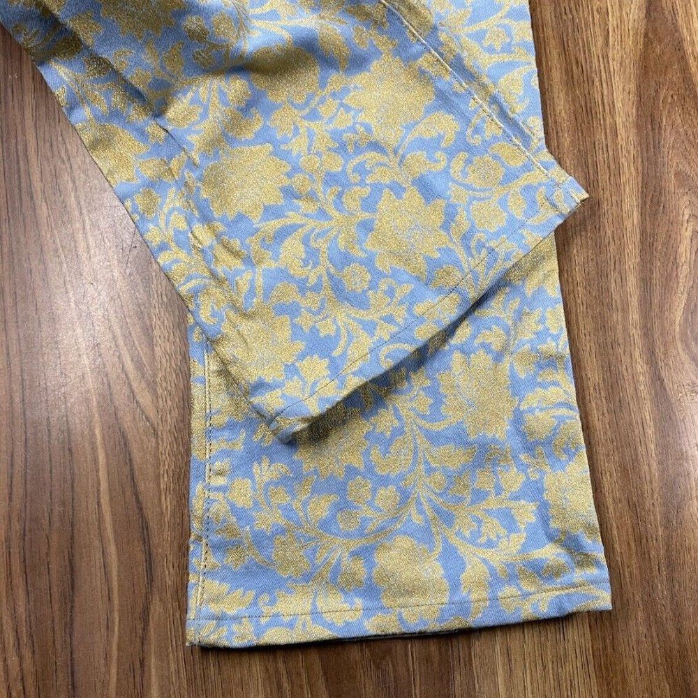 Just Cavalli Just Cavalli Women’s Gold Blue VTG Jeans Pants Sz 28 Size 28" / US 6 / IT 42 - 6 Thumbnail