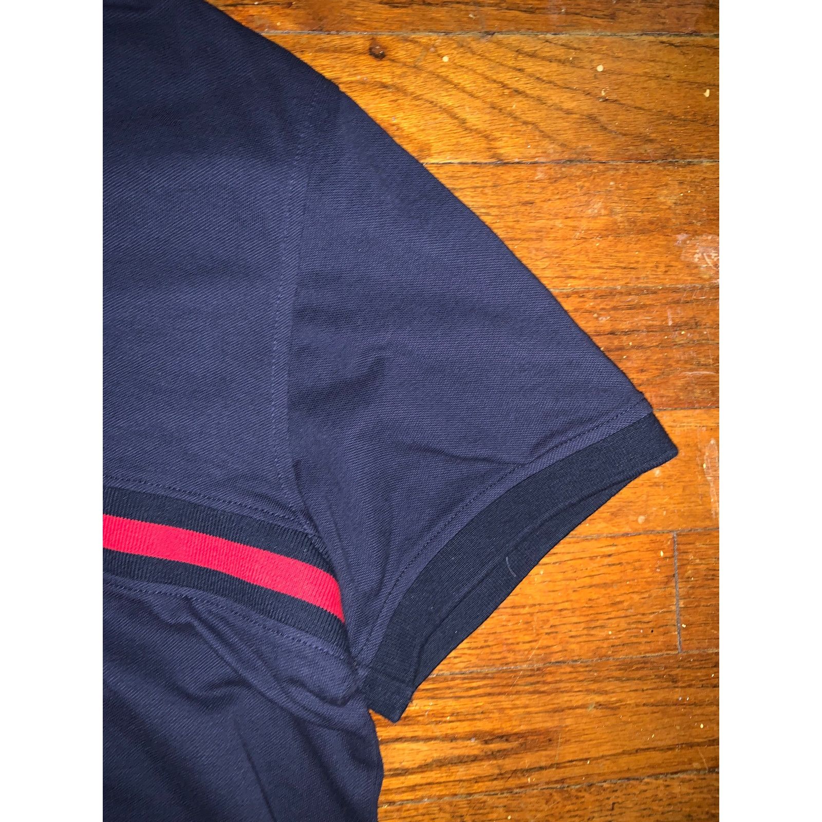 Tommy Hilfiger Tommy Hilfiger Logo Polo Shirt Mens XL Navy Blue Slim Fit Size US XL / EU 56 / 4 - 4 Thumbnail