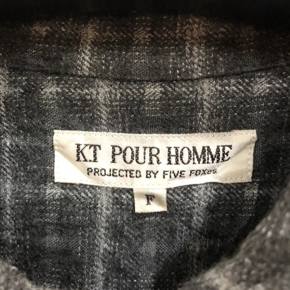 Vintage Vintage KT Pour Homme Plaid Tartan Flannel Shirt 👕 Size US XL / EU 56 / 4 - 3 Thumbnail