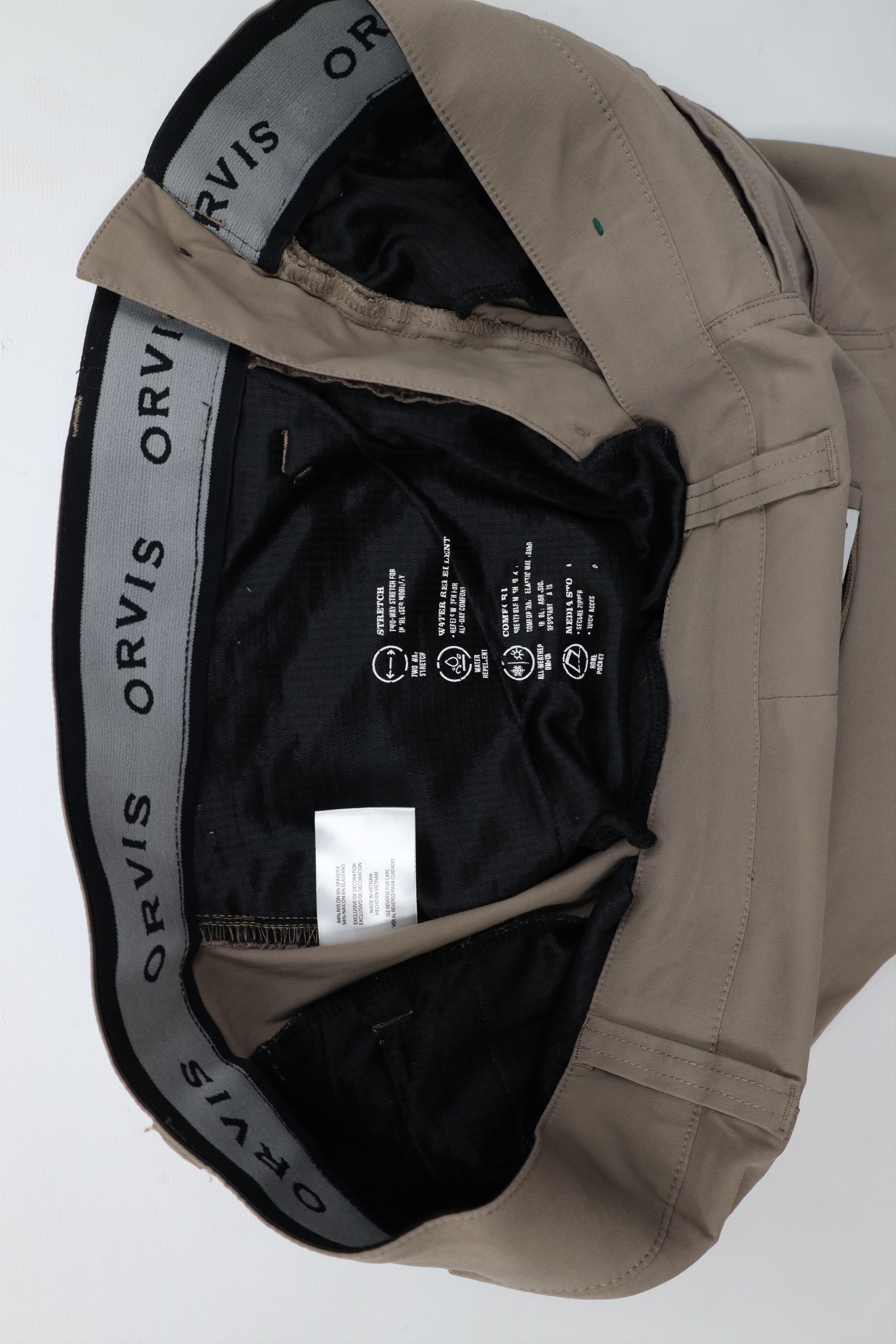 Orvis × Vintage Orvis Tech Stretch Outdoor Hiking Chino Pants Beige Size US 34 / EU 50 - 7 Thumbnail