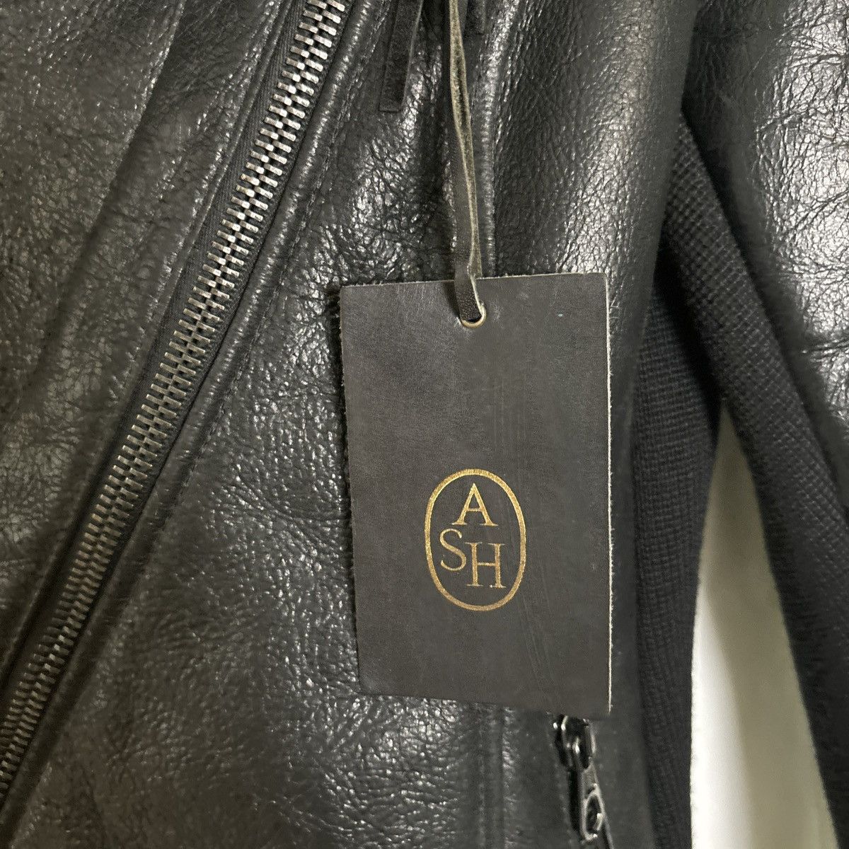 ASH Ash Black Leather Jacket w/ Shearling. Unisex Size 46 w/Tag Size S / US 4 / IT 40 - 6 Thumbnail