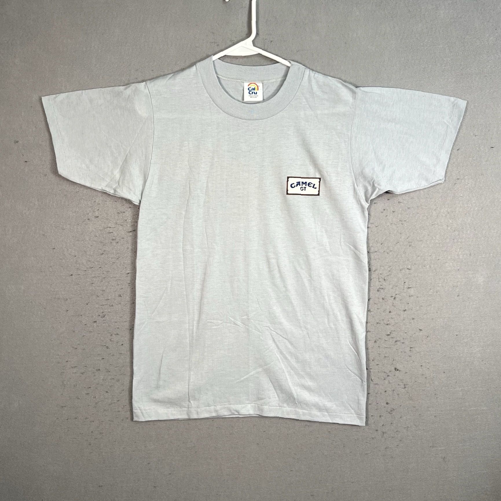 Camel VINTAGE 1980s Porsche GT IMSA Racing T Shirt Men's Medium Blue Graphic Tee Sportswear Size US M / EU 48-50 / 2 - 2 Thumbnail