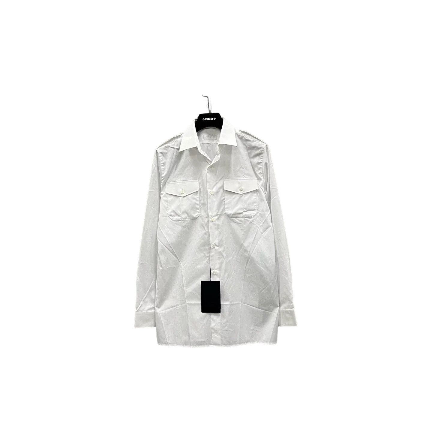 Prada Prada White Long Sleeve Button Up Shirt Size M Size US M / EU 48-50 / 2 - 1 Thumbnail