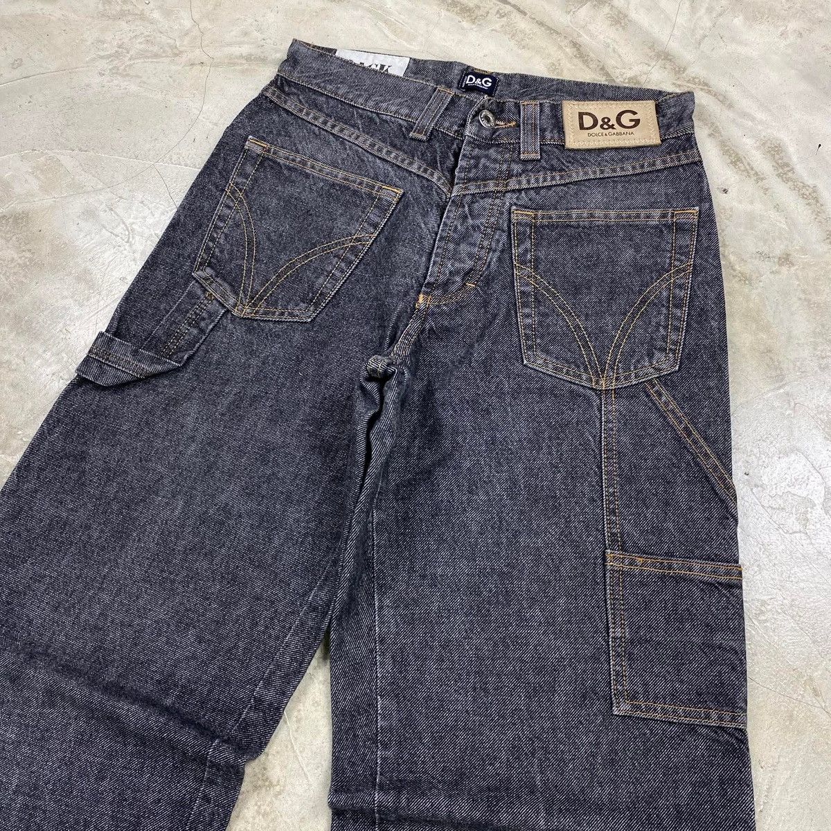 Dolce & Gabbana Back - Front’ Reversed Carpenter Denim Pants Size US 29 - 2 Thumbnail