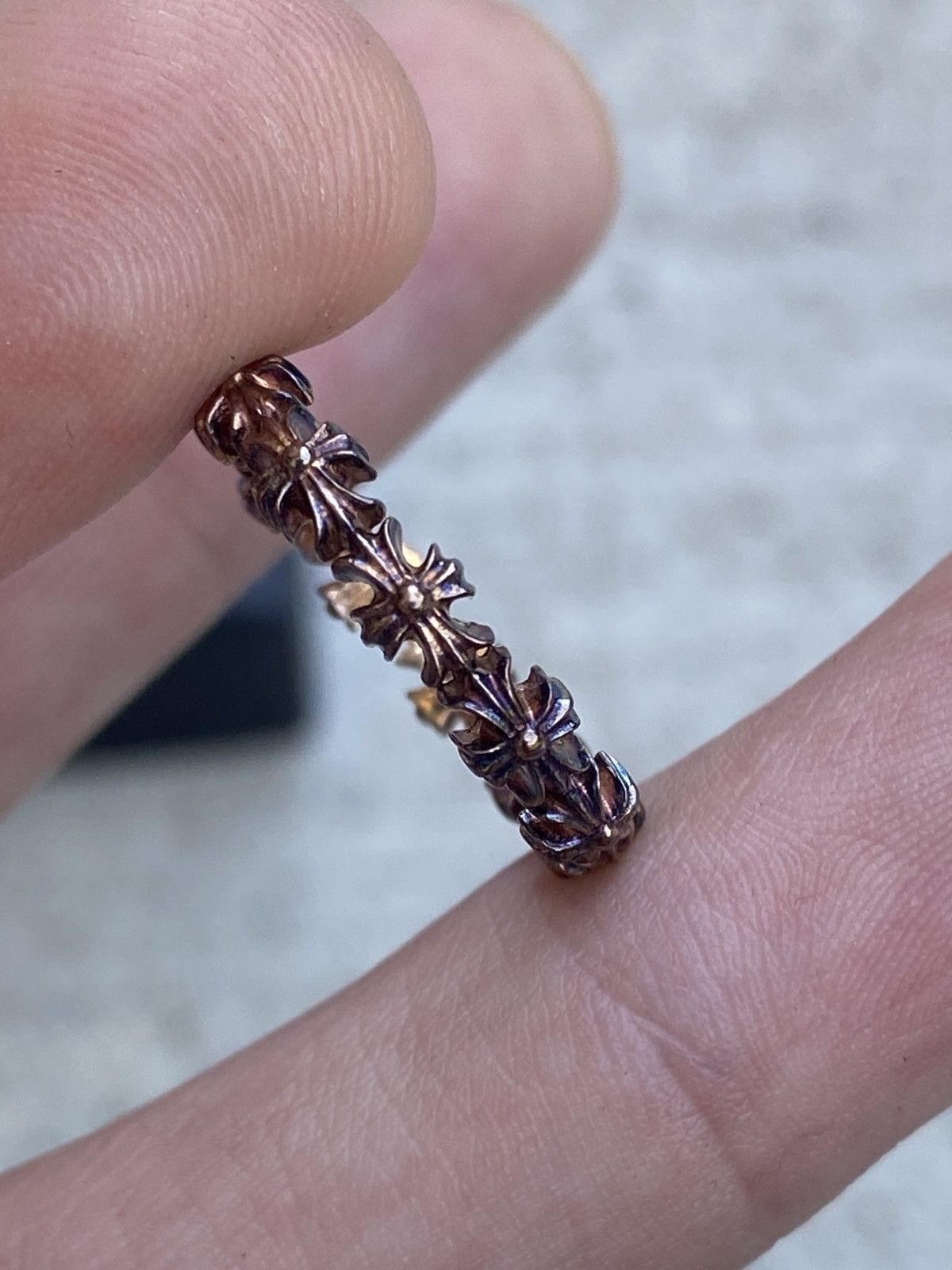 Chrome Hearts Chrome Hearts 22K Gold Tiny E Ring Size 4 Size ONE SIZE - 2 Thumbnail
